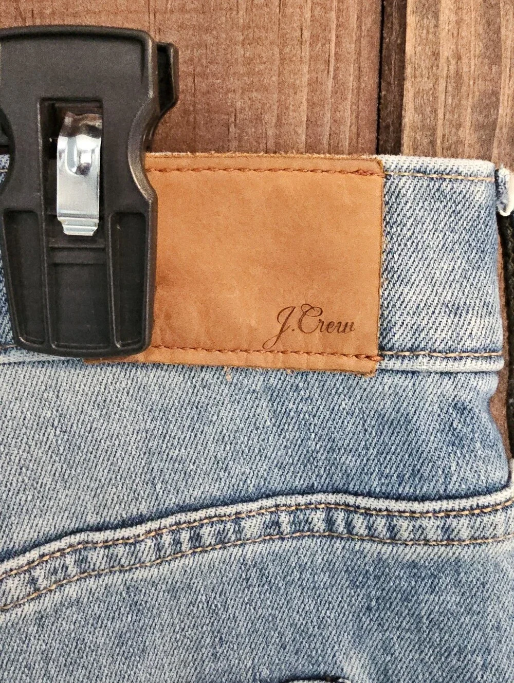 J.Crew Men’s 32T Classic Straight Light Wash Distressed Jeans